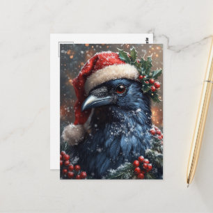 Raben-Weihnachten Postkarte