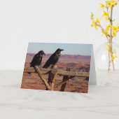 Raben-Zaun Karte (Gelbe Blume)