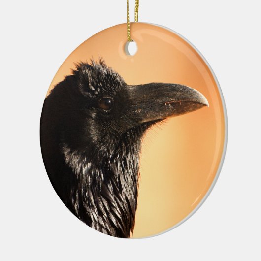 Rabengesicht Keramik Ornament (Links)