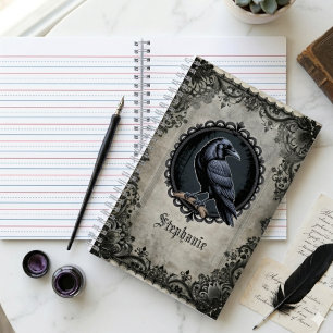 Rabenheft – Geschenk zur Gothic Dark Academia Notizblock