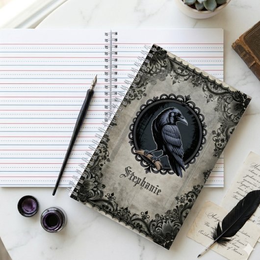 Rabenheft – Geschenk zur Gothic Dark Academia Notizblock