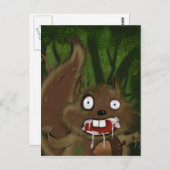 Rabenkirrel Postkarte (Vorne/Hinten)