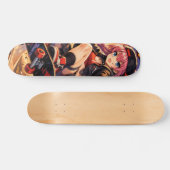 Rabenmädchen skateboard (Horizontal)