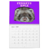 Rabenmaterial-Frettchenkalender Kalender (Mär 2027)