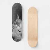 Rabenmond Skateboard (Vorderseite)