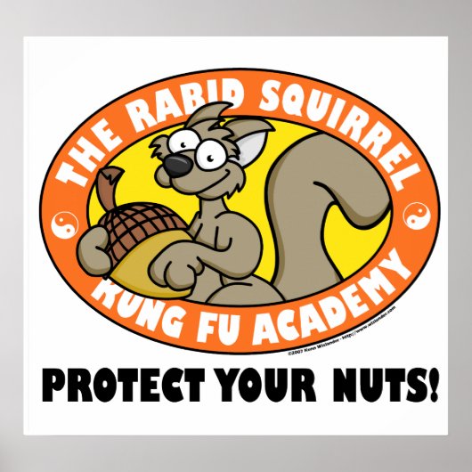 Rabid Squirrel Kung Fu Poster (Vorne)