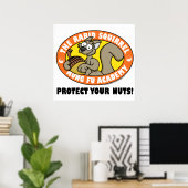 Rabid Squirrel Kung Fu Poster (Heimbüro)