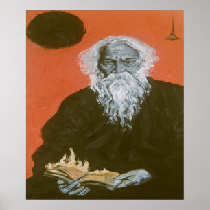 Rabindranath Tagore Art Poster