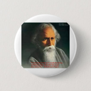 Rabindranath Tagore Liebe Zitat Geschenke & Karten Button