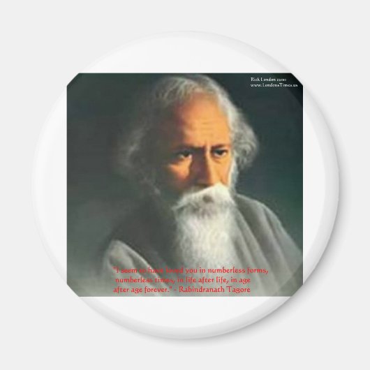 Rabindranath Tagore Liebe Zitat Geschenke & Karten Magnet (Vorne)