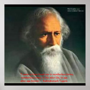 Rabindranath Tagore Liebeszitat Poster Drucke
