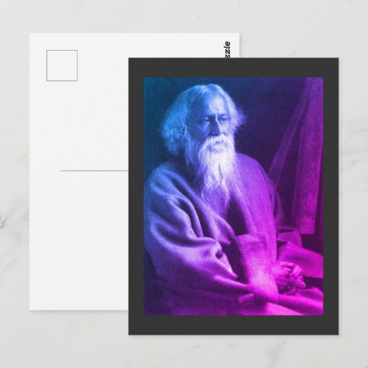 Rabindranath Tagore Postcard Postkarte (Vorne/Hinten)