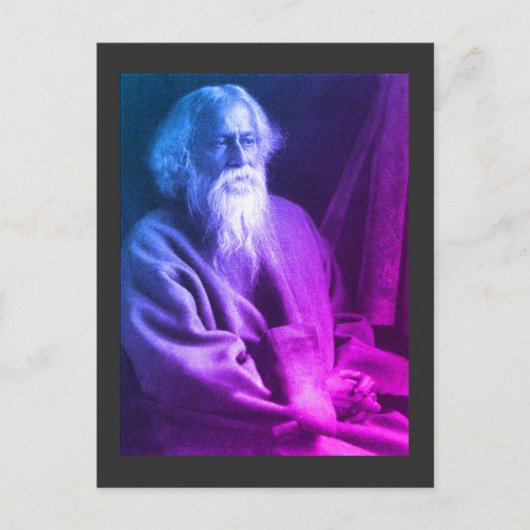 Rabindranath Tagore Postcard Postkarte (Vorderseite)