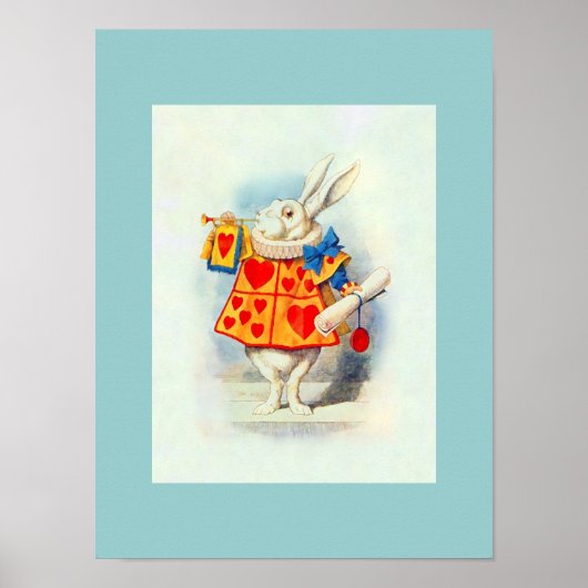 Rabit in der Alice im Wunderland ~ Poster (Vorne)