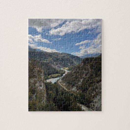 Rabiusa Graubünden Schweiz Atemberaubender Blick Puzzle (Vertikal)