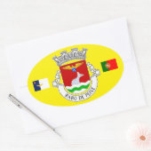 Rabo de Peixe Oval Sticker (Umschlag)