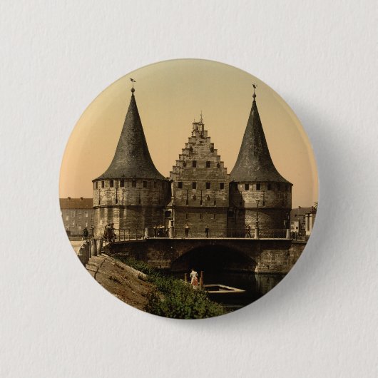 Rabot Tor, Gent, Belgien Button (Vorderseite)