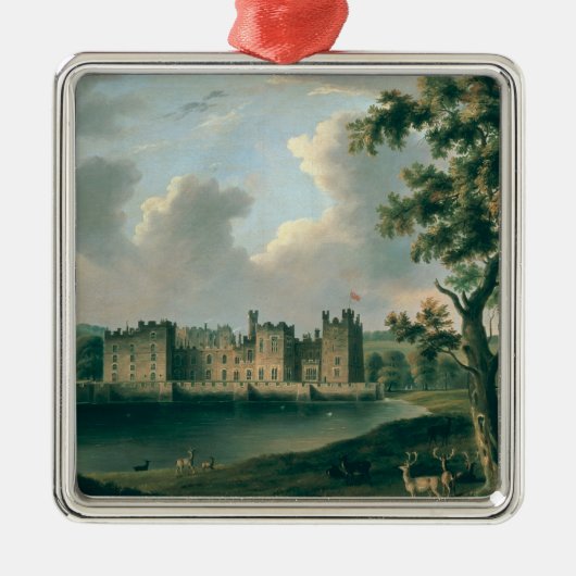 Raby Schloss Silbernes Ornament (Vorne)