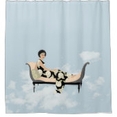 Racamier in den Wolken Duschvorhang (Vorderseite)