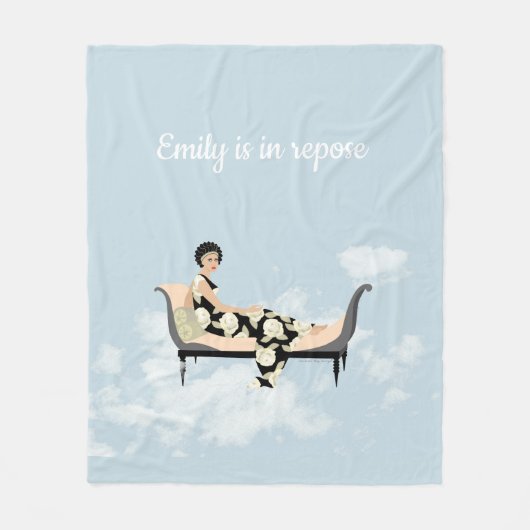 Racamier in den Wolken Fleecedecke (Vorderseite)