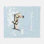 Racamier in den Wolken Fleecedecke (Vorderseite (Horizontal))