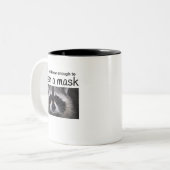 Raccon Java für den Covid 19 Zweifarbige Tasse (Vorderseite Links)