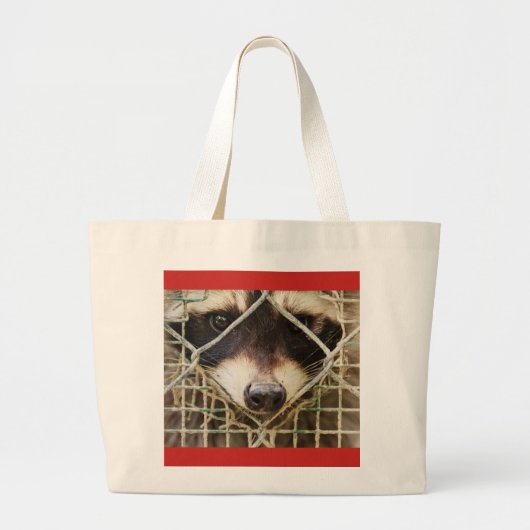Raccon-Jumbo-Totasche Jumbo Stoffbeutel (Vorne)