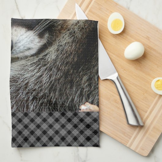 Raccoon 001 geschirrtuch (Viertel Falte)