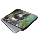Raccoon 001 laptopschutzhülle (Vorne Knopf)