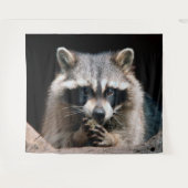 Raccoon 004 wandteppich (Vorderseite (Horizontal))