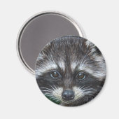 Raccoon #3 magnet (Vorderseite/Rückseite)