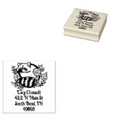 Raccoon-Adresse Gummistempel (Stempel)