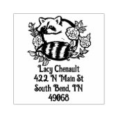 Raccoon-Adresse Gummistempel (Prägung)