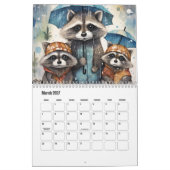 Raccoon and Mouse Calendar Kalender (Mär 2027)