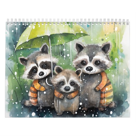 Raccoon and Mouse Calendar Kalender (Titelbild)