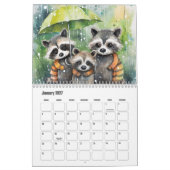 Raccoon and Mouse Calendar Kalender (Jan 2027)