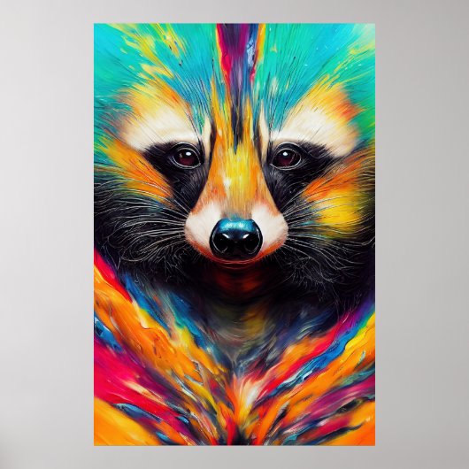 Raccoon Animal Discovery Adventure Nature Planet Poster (Vorne)
