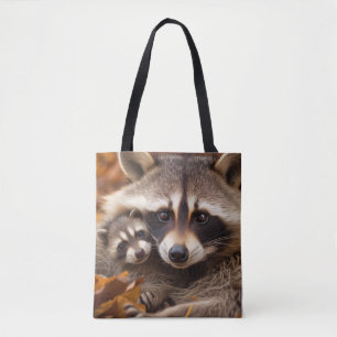 Raccoon Animal Wild Beauty Freedom Wilderness Art Tasche