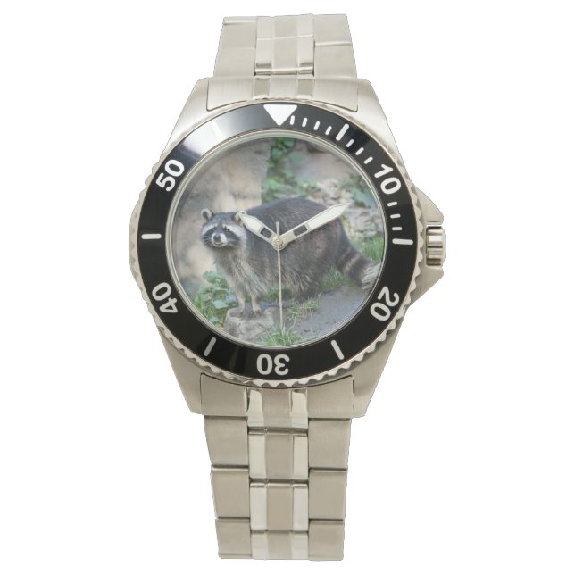 Raccoon Armbanduhr (Vorderseite)