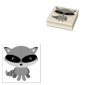 RACCOON ART RUBBER BRIEFMARKE GUMMISTEMPEL (Stempel)