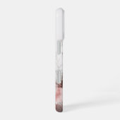 Raccoon auf der roten Wiese iPhone 16 Hülle (Rechte Seite)