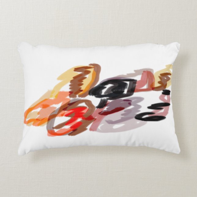 Raccoon Autumn Sunset Dekokissen (Vorderseite)