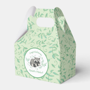 Raccoon Baby Dusche Geschenkschachtel