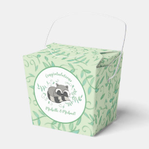 Raccoon Baby Dusche Geschenkschachtel