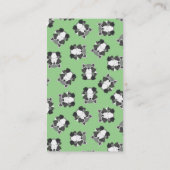 Raccoon Baby Dusche Grün Begleitkarte (Rückseite)