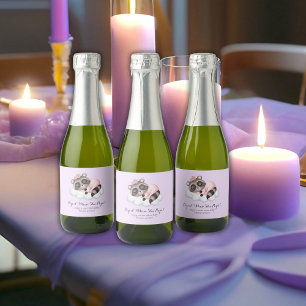 Raccoon Baby Dusche Pop, wenn sie Pop Schaumweinetikett