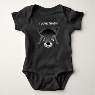Raccoon - Baby Jersey Bodysuit Strampler