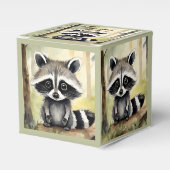 Raccoon Baby Neutral Baby Dusche Geschenkschachtel (Vorderseite)