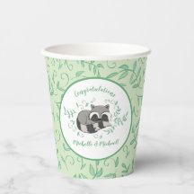Raccoon Baby Shower Woodland Tiere