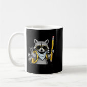 Raccoon Back To School Funny For Teacher Boy Girl Kaffeetasse (Links)